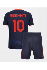 Nottingham Forest Morgan Gibbs-White #10 Jalkapallovaatteet Lasten Kolmas peliasu 2025-26 Lyhythihainen (+ Lyhyet housut)
